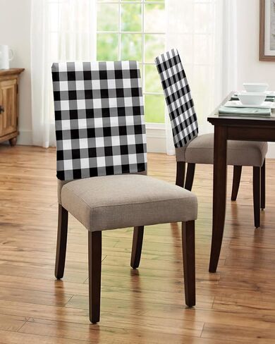 Fall Gnomes Chair Covers Set of 4 for Dining Room, Thanksgiving Pumpkin Rustic Chair Back Cover, Autumn Maple Leaf Botanical Removable Kitchen Chair Slipcovers Seat Protector for Party Banquet Décor in Saudi Arabia