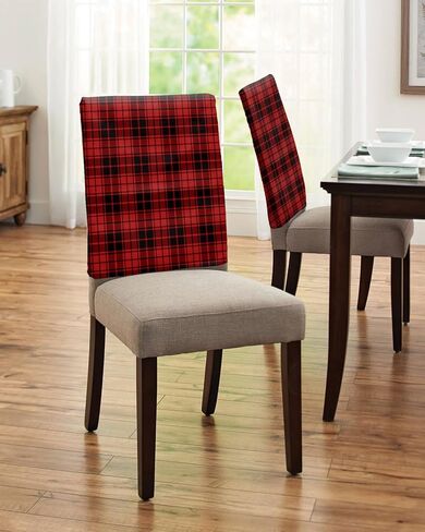 مجموعة أغطية كراسي سقوط التماثيل من 4 قطع لغرفة الطعام، غطاء خلفي للكرسي الريفي لعيد الشكر، أغطية كراسي مطبخ قابلة للإزالة من أوراق القيقب النباتية لعيد الشكر لديكور الحفلات والولائم in Kuwait