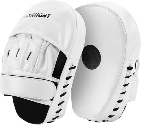 Punching Mitts for Men, Women, & Kids, Focus Mitts for Martial Arts & Boxing Training,Curved Punching Mitts for Boxing and MMA 2PCS (PU Leather) in Saudi Arabia