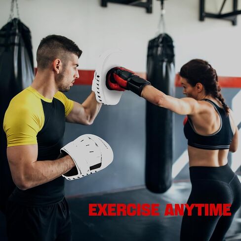 Punching Mitts for Men, Women, & Kids, Focus Mitts for Martial Arts & Boxing Training,Curved Punching Mitts for Boxing and MMA 2PCS (PU Leather) in Saudi Arabia