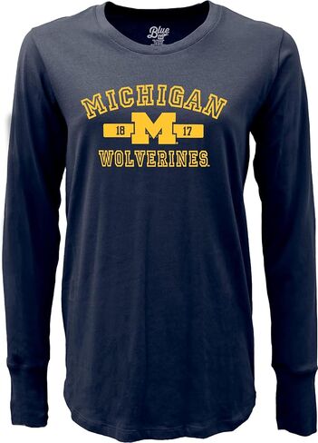 Blue 84 Women's NCAA Officially Licensed Long Sleeve T-Shirt Athletic Team Color in Saudi Arabia