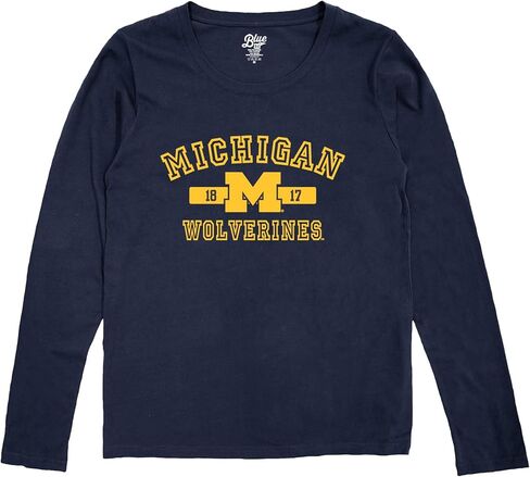 Blue 84 Women's NCAA Officially Licensed Long Sleeve T-Shirt Athletic Team Color in Saudi Arabia
