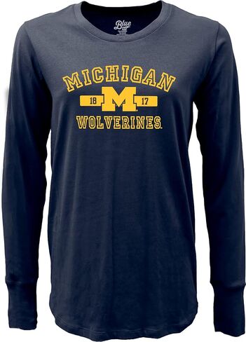 Blue 84 Women's NCAA Officially Licensed Long Sleeve T-Shirt Athletic Team Color in Saudi Arabia