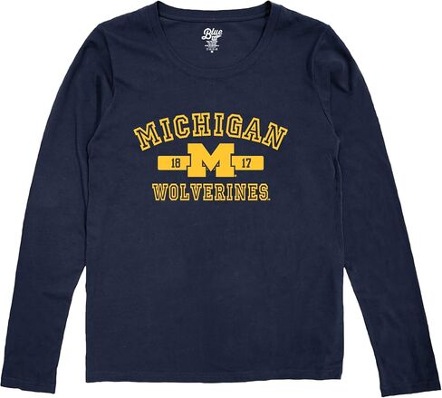 Blue 84 Women's NCAA Officially Licensed Long Sleeve T-Shirt Athletic Team Color in Saudi Arabia