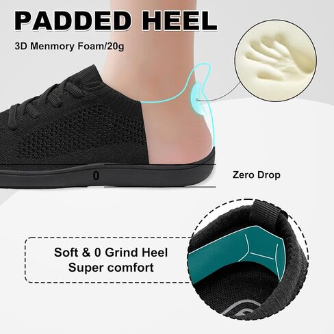 JOINFREE Women's Minimalist Walking Shoes Wide Toe Barefoot Shoes Zero Drop Casual Sneakers Breathable Slip On Tennis Shoes in Kuwait