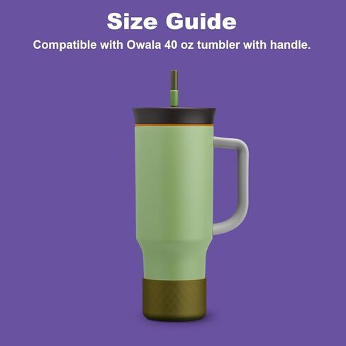 حذاء من السيليكون لكوب السفر المعزول بوزن 40 أونصة و24 أونصة، غطاء واقي مضاد للانزلاق لإكسسوارات أوالا، خالٍ من البيسفينول A، آمن للاستخدام في غسالة الأطباق in Kuwait