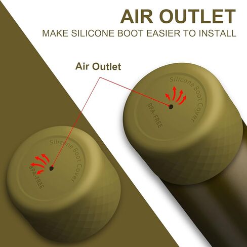 حذاء من السيليكون لكوب السفر المعزول بوزن 40 أونصة و24 أونصة، غطاء واقي مضاد للانزلاق لإكسسوارات أوالا، خالٍ من البيسفينول A، آمن للاستخدام في غسالة الأطباق in Kuwait