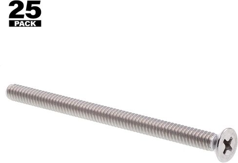 Prime-Line 9001524 Machine Screws, Flat Head, Phillips Drive, #10-24 X 3 in, Grade 18-8 (25 Pack) in Saudi Arabia
