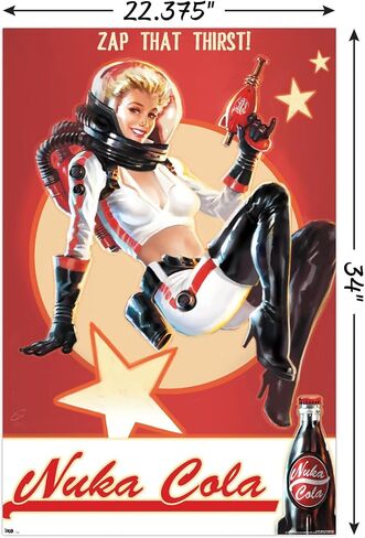 Trends International Fallout 4 Nuka Cola Wall Poster 22.375" x 34" in Saudi Arabia