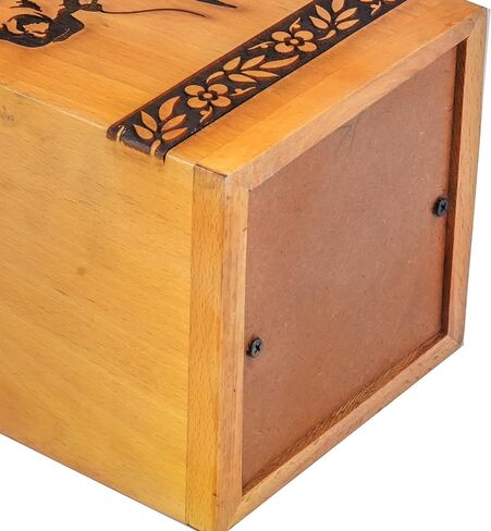 Hardwood Cremation Urns for Human Ashes Adult Large - Wooden Burial Urn for Columbarium - Funeral Urn Box (Horse, 250 Cubic Inches - MW) in Saudi Arabia