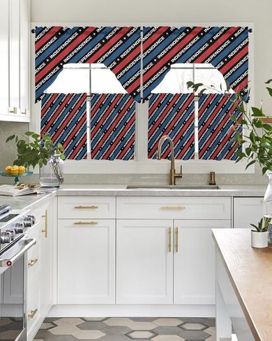 Lemon Watercolor Swag Valance Kitchen Curtains, Rod Pocket Valance Curtain Panels for Bedroom Living Room Bathroom Cafe Windows, Summer Fruit White Green 56''x36'' in Saudi Arabia