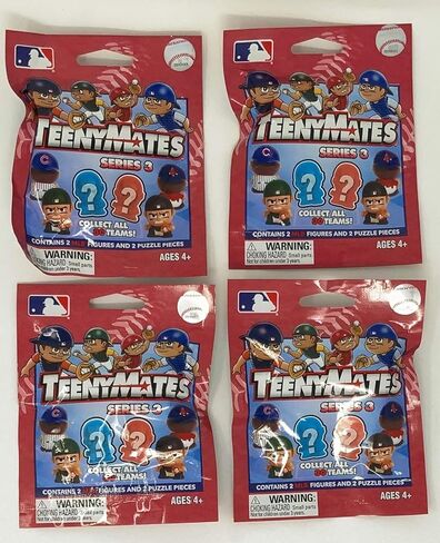 مجموعة هدايا من Party Animal TeenyMates 2016 MLB Series 3 Catchers Mini Figures Blind Bag - 4 عبوات in Kuwait