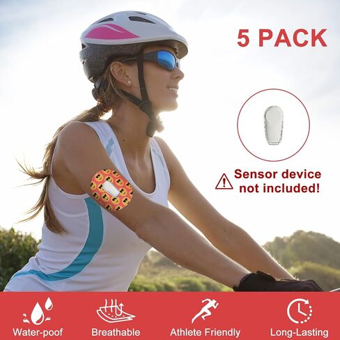CGM Sensor Patches for Dexcom G6 Sensor, Waterproof & Sweatproof Sensor Cover for Dexcom G6/G5/G4, Pre-Cut Adhesive Tape, Continuous Glucose Monitor Protection in Saudi Arabia