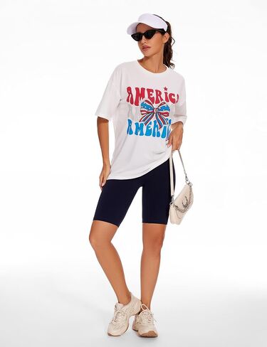 BEGOING American Flag Shirts USA 2 Piece Shorts Outfits Women Patriotic Summer Matching Set Apparel in Saudi Arabia