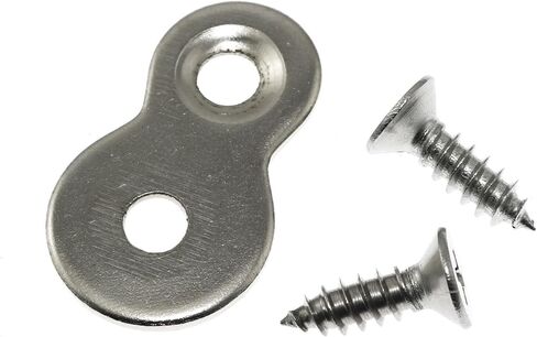 Maxmoral 20 PCS 8-Shaped Iron Plate Steel Desktop Fasteners Hardware Heavy Duty Desktop Wood Connector Brackets Used for Desktops Chairs Benches Cabinets Drawer Panels in Saudi Arabia