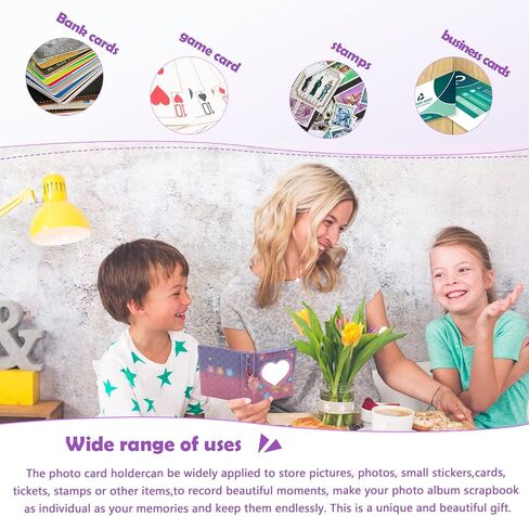 3 بوصة ميني Kpop Photocard حامل كتاب ألبوم صور صغير 40 جيوب Kpop Photocard حامل Kpop Binder Love Heart جوفاء Photocard Binder، جوفاء Photocard Id حامل هدايا الهالوين وعيد الميلاد in Kuwait