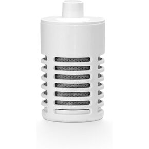 BUZIO 2 Water Bottle Filter Replacements, 2 Carbon Filters for Water Bottles & Tap Water, Duration 6 Months, 96 Gallons, Reusable for Clean Drinking Water On The Go