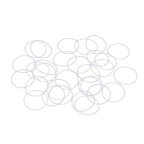X AUTOHAUX Silicone O-Rings, 18mm OD 16mm ID 1mm Width VMQ Seal Gasket for Compressor Valves Pipe Repair, White, Pack of 20