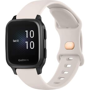 Vancle Bands Compatible with Garmin Venu Sq Music bands, 20mm Soft Silicone Strap Replacement Wristband for Garmin Venu Sq Music/Venu Sq/Venu/Venu 2 Plus