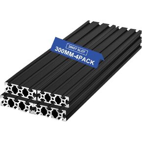 4PCS T Slot 2060 Aluminum Extrusion European Standard 1000mm(39.3inch) Length Anodized Extruded Aluminum for CNC DIY 9D Printer and Industrial Bracket Making