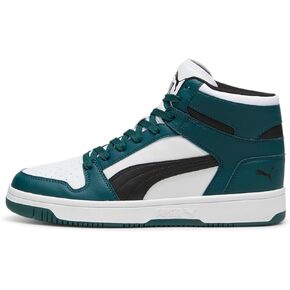 PUMA Men's Rebound Layup Sneaker, Dark Myrtle Black White, 13