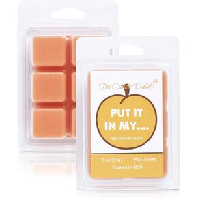 Put It in My... - Ripe Peach Scented Wax Melt - 1 Pack - 2 Ounces - 6 Cubes - Poured in USA