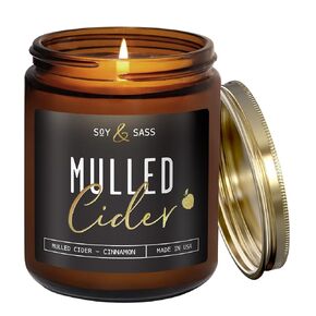 Christmas Tree Candles, Christmas Candles Scented - 'Christmas Tree' Candle w/Balsam, Cedar & Citrus - Infused with Essential Oils I Pine Candle I Balsam Candle I 9oz, 50Hr, USA Made