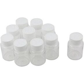 50PCS 30ml 1oz Empty Potable Clear Plastic Bottle Container for Traval Sample Storage Holder