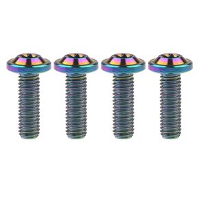 Titanium M8 10 15 20 25 30 60 70mm Torx Head Bolt Screw Pack of 4 (M8x20mm, Burnt Blue)