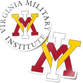 Desert Cactus Virginia Military Institute Stickers VMI Keydets Vinyl Decal Laptop Water Bottle Car Scrapbook 11x9 Sheet (4 Inch Set V1)
