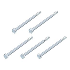 METALLIXITY Hex Bolts (5/16-18x5") 8Pcs, Carbon Steel Zinc Plated Partial Threaded, Coarse Thread UNC Hex Head Screw Bolt - for Furniture Repair, Silver