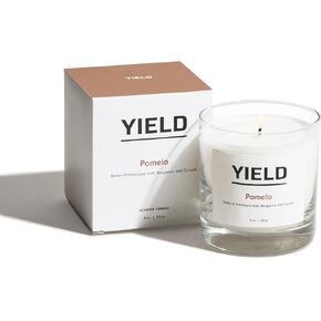 Yield 8oz. Scarpa Candle - Palo Santo, Leather, & Vetiver Scented Luxury Candle - Aromatherapy Essential Oils - Clean Burning Cotton Wick - 65 Hour Burn Time - Hand Poured in The USA - 8oz