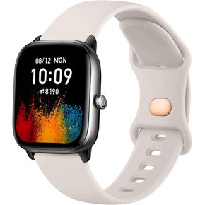 Vancle Bands for Amazfit GTS 4 / GTS 4 Mini/GTS 3 / GTS / GTS2 / GTS 2e / GTS 2 Mini Band Women Men, 20mm Soft Silicone Sport Strap for Amazfit Bip 3 Pro/Bip 3/Bip U Pro/Bip Lite/Bip/Bip S lite
