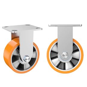 Swivel Heavy Duty Caster Wheel, 4Inch*2, 1600lbs Capacity,Aluminum Alloy Wheel Hub, High-Strength Bracket, Suitable for Outdoor, Carts, Workbench,Trolley,DIY Tools