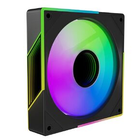 120mm ARGB Computer Case Cooler Fan, 4 Pin PWM, Silent Computer Fan with Infinity Mirror Fan 1550RPM (3 Pack, Black,120mm)
