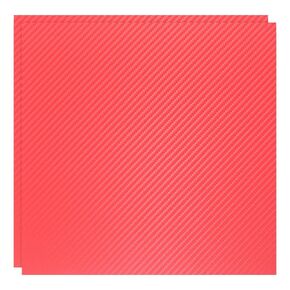 ABS Plastic Sheet 12 x 12 Inch,Flexible Plastic Sheets 1/16 Inch Thick Thermoplastic Sheet with Carbon Fiber Red for DIY Crafts Decors