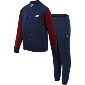 New Balance Boys Jogger Pants Set - 2 Piece Bomber Jacket and Fleece Cargo Joggers Set - Boys Activewear Fleece Jogset (8-20)