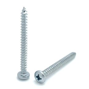 100 Qty #6 x 1-1/2" Zinc Phillips Pan Head Wood Screws (BCP400)