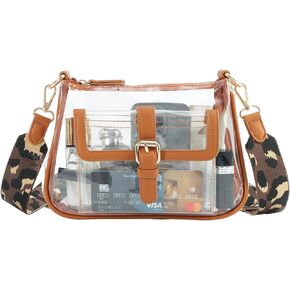 حقيبة شفافة من فيسيالي لمناسبات الاستاد للنساء، حقيبة كروس شفافة صغيرة معتمدة من الاستاد للحفلات الرياضية in Kuwait