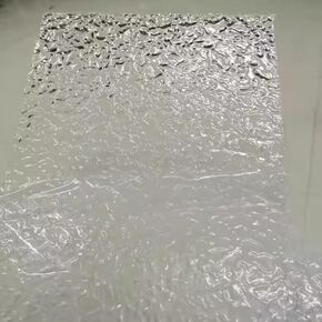 8" x 12" Clear Acrylic Sheets Stone Texture,Plexiglass Wave Ripple Sheet 1/8'' Thickness Acrylic Sheet for DIY Craft Projects,Signs, Display Cases - Easy to Cut with Laser,Saw or Hand Tools