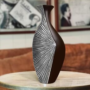 Rustic Antique Vase for Home Decor 27 Inch Tall Floor Vases Brown Handmade Vases Decorative for Home,Living Room,Cabinet,Shelf,Mantel,Table