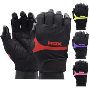 MRX Ladies Weight Lifting Gloves Women Fitness Training Exercise Glove Anti Slip Padded Shock-Absorbing Extra Grip Crossfit Multi Colors