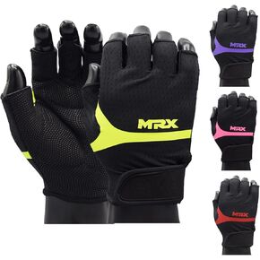 MRX Ladies Weight Lifting Gloves Women Fitness Training Exercise Glove Anti Slip Padded Shock-Absorbing Extra Grip Crossfit Multi Colors