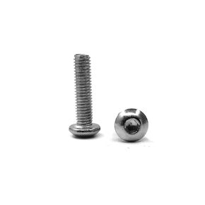 M5-0.8 x 30mm Button Head Socket Cap Bolts Screws, 304 Stainless Steel 18-8, Allen Hex Drive, Full Thread, Bright Finish, Machine Hexagon Screw Drive 50PCS (M5x30)