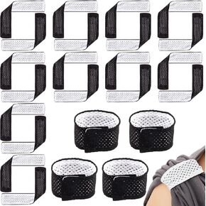 Amylove 12 Pairs Sleeve Clips Softball Basketball Golf Soccer Sleeve Holders Scrunchie Sports Shoulder Holder Sleeve Ties Fasten Sports Straps for Shirts Boys Men Women Girls