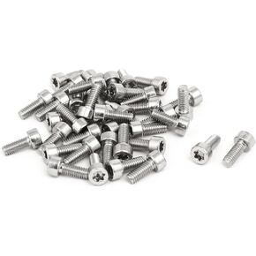 uxcell® M4x10m Thread T20 Torx Drive 304 Stainless Steel Torx Socket Cap Screw 40pcs