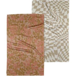 GEOMETRY Fall Kitchen Towels - Quick Dry Microfiber Cloth Fall Dish Towels for Kitchen Drying - Premium Quick Dry Towel (Autumn Bliss, 18" x 30" (2-Pack Set))