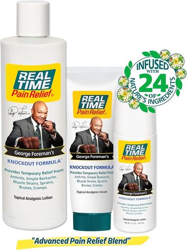 Real Time Pain Relief Knockout Formula - 4oz Spray | Advanced Blend with 24 Natural Ingredients | Relief for Muscle Pain, Arthritis, Cramps, and More | Includes Arnica, Turmeric, Magnesium Oil in Saudi Arabia