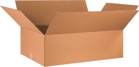 BOX USA 5 Pack of Heavy-Duty Double Wall Corrugated Cardboard Boxes, 36" L x 24" W x 12" H, Kraft, Shipping, Packing and Moving in Saudi Arabia