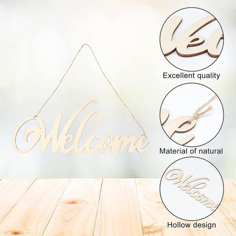CREATCABIN عيد ميلاد سعيد الخشب علامة انقطاع رسالة خشبية علامة DIY كتلة الكلمات علامة لإكليل ديكور المنزل باب جدار الفن الديكور، 6.3 "× 8.7" in Saudi Arabia